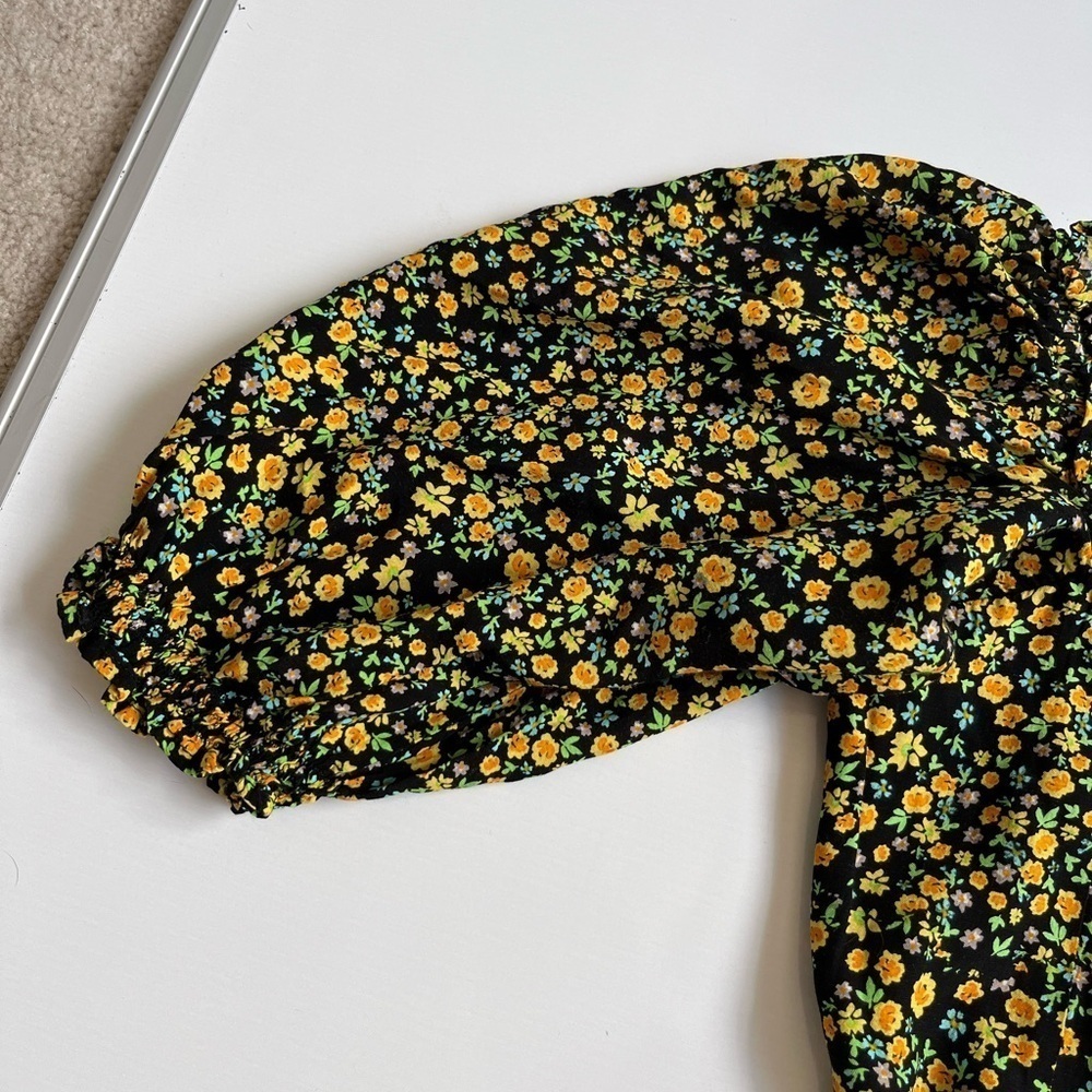 Faithfull the Brand Black and Yellow Floral Romper - Picture 5 of 6